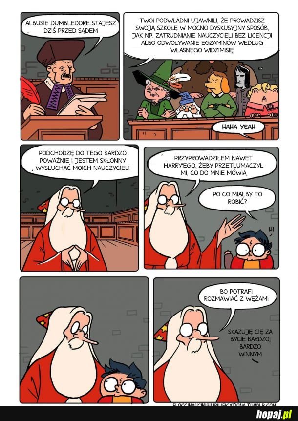 Dumbledor to śmieszek