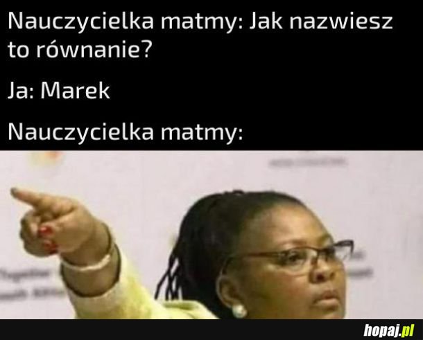 Nazwanie równania