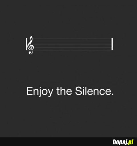 Enjoy the Silence