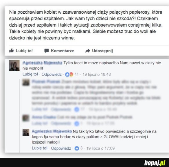 PALENIE W CIĄŻY Z &quot;GŁOWĄ&quot;