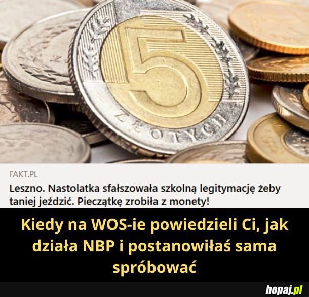 Każdy robił pieczątki z monet