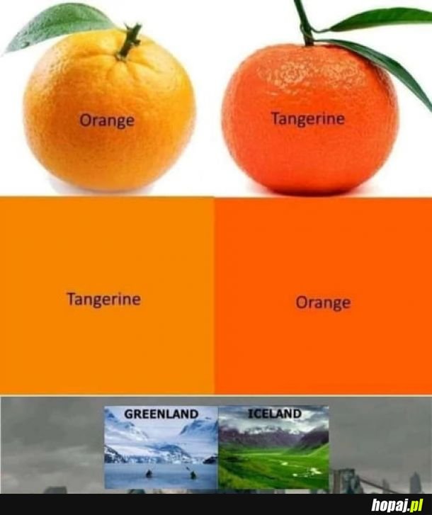 Pomarańcza to pomarańcza.