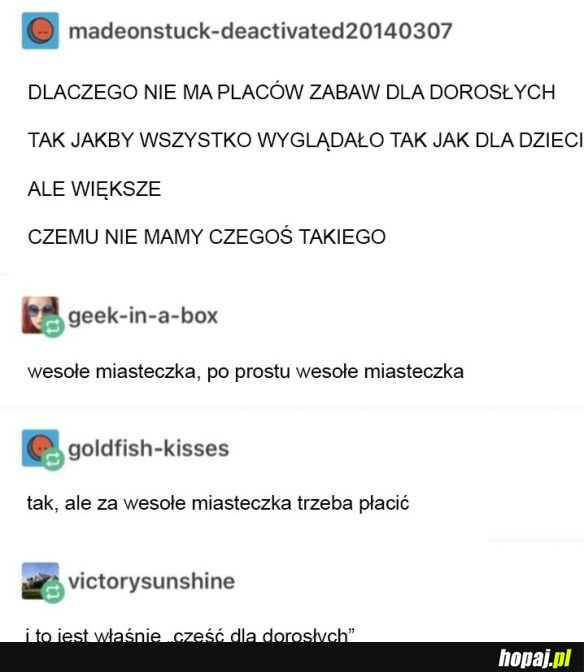 Ciężko jest być dorosłym