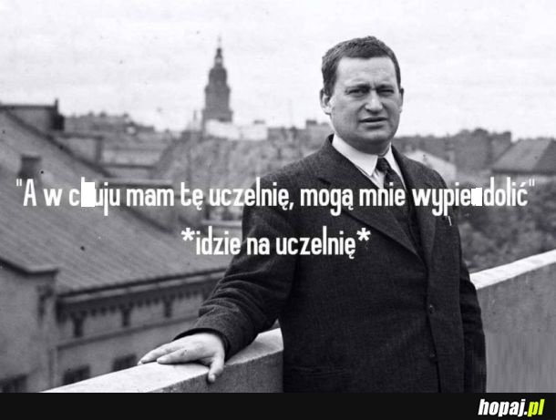 Plot twist- jest rektorem