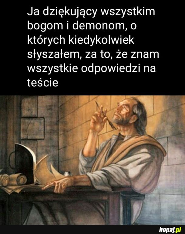 Wiem, że są wakacje, ale niektórzy studenci wciąż mają testy