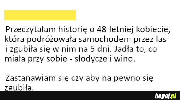 Zagubiona w lesie