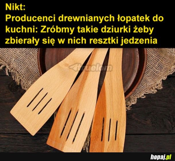 Drewniane jedzenie