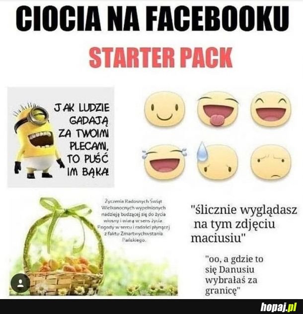 Ciocia na facebooku