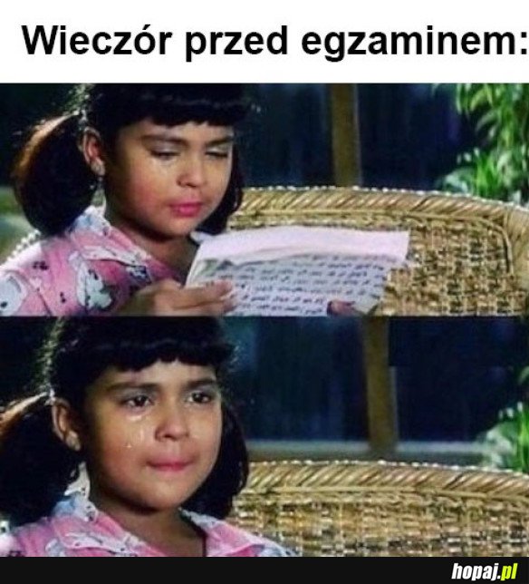 EGZAMIN JUTRO...