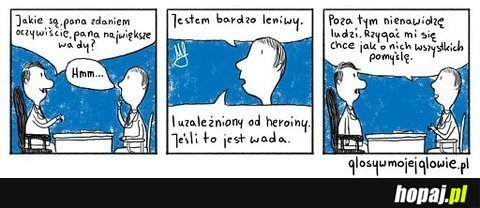 Jestem bardzo leniwy