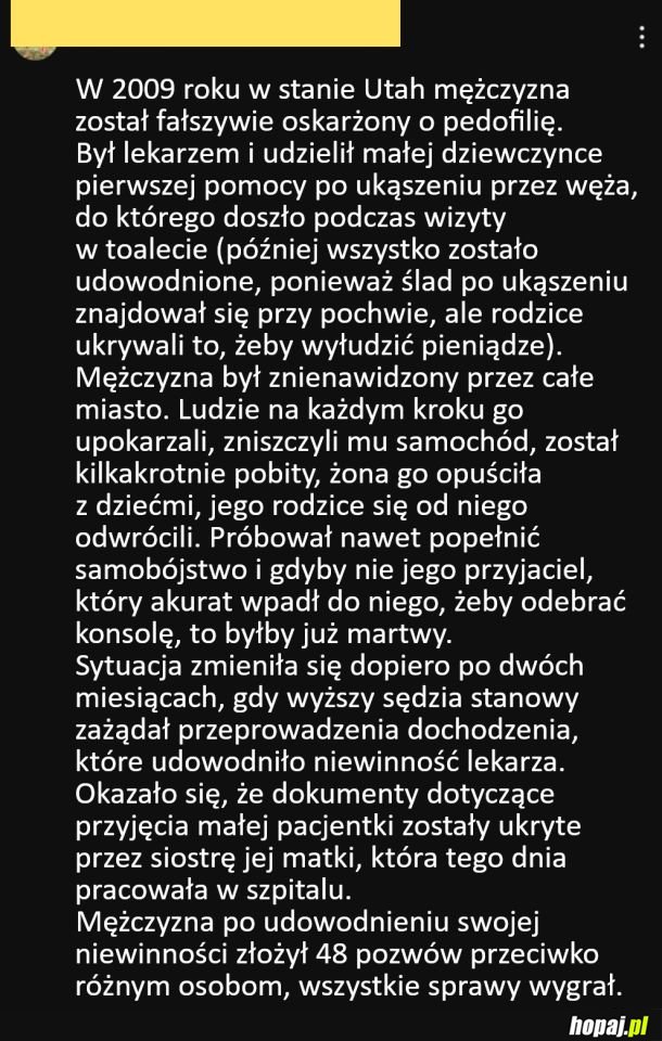 Fałszywe oskarżenie o pedofilię