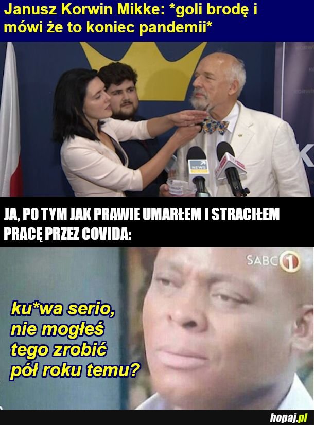 Pan Janusz fachowiec od wirusologii