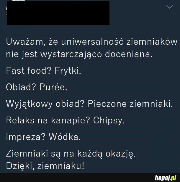 Uniwersalny ziemniak