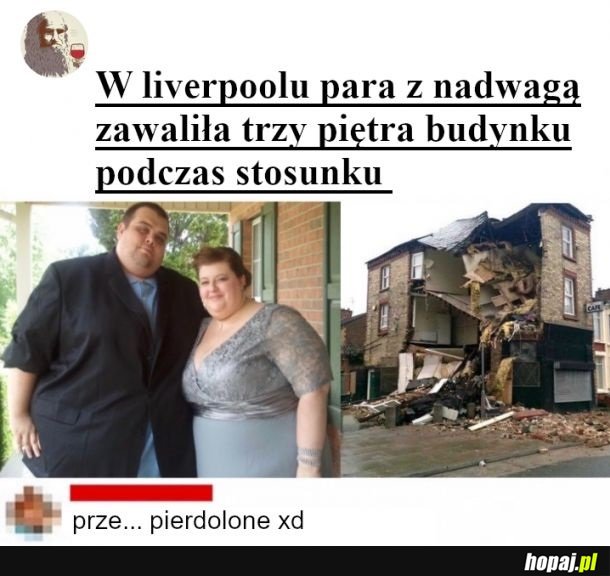 Zerwała się pod nimi podłoga