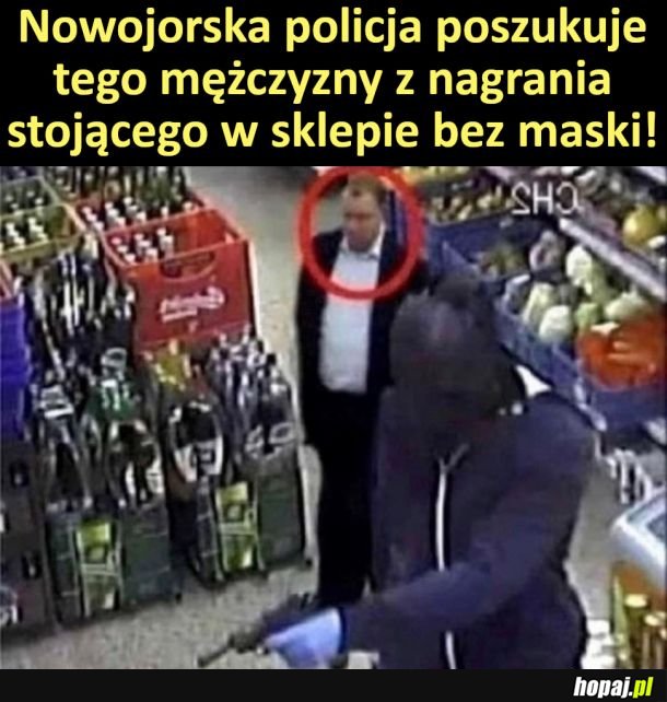 Tak bez maseczki w sklepie?