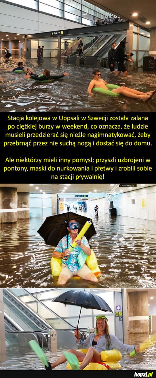 Zalało wam metro? Zróbcie sobie basen!