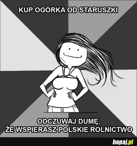 Kup ogórka od staruszki