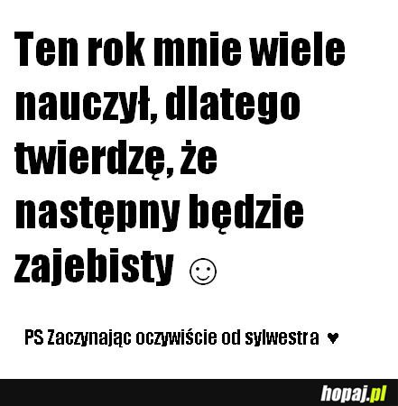 Ten rok mnie wiele nauczył