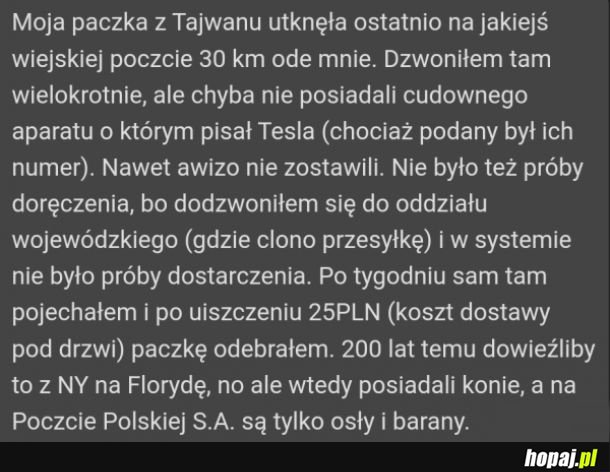 Poczta Polska be like