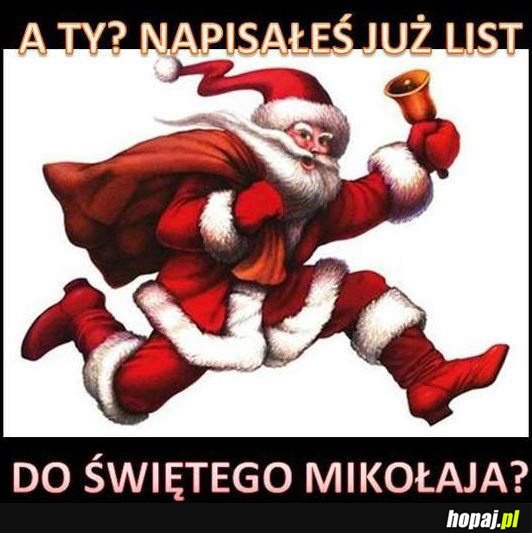 Napisałeś już list?