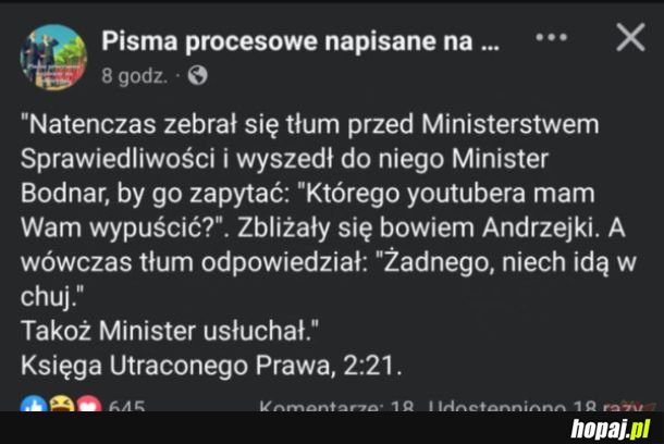 A na kartce miał przygotowane, że &quot;w tym przypadku chyba nikt nie ma wątpliwości, że to była darowizna od rodziców i że być może doszło do jakiejś po prostu zwyczajnej pomyłki&quot;