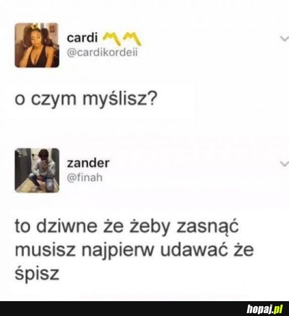 O czym myślisz