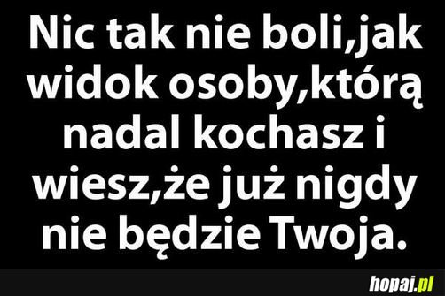 Nic tak nie boli