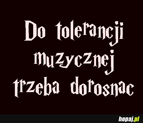 Do tolerancji trzeba dorosnąć