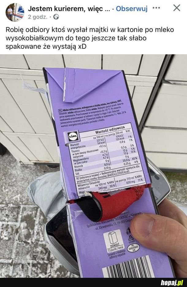 Typowe pakowanie z Vinted