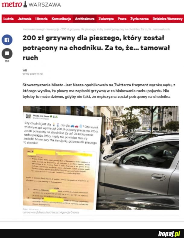 Chodniki nie dla pieszych