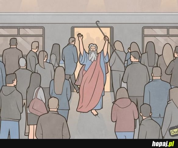 Mojżesz w metrze xD