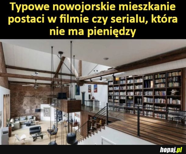 Typowe nowojorskie mieszkanie biednej rodziny w serialu
