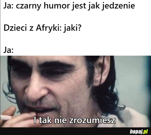 Czarny humor a dzieci z afryki