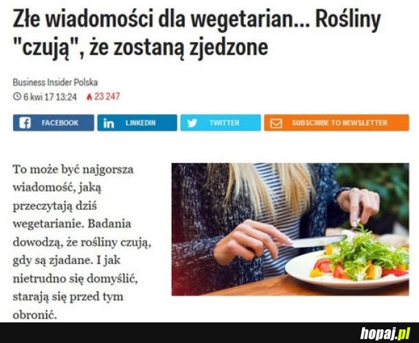 I co teraz wegetarianie