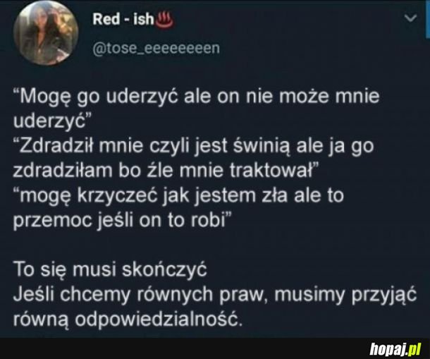 Jedyny feminizm jaki szanuję 