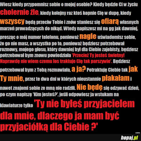 Wiesz kiedy sobie przypomnisz?