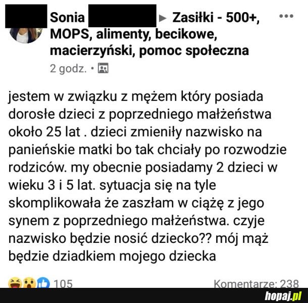 Uwaga! Wyciekło jedno z pytań maturalnych! Czy mąż jest dziadkiem wnuczko-syna?