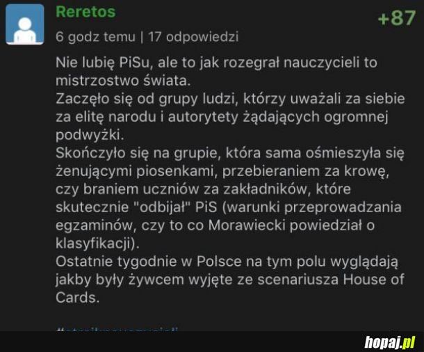 Strajk nauczycieli 