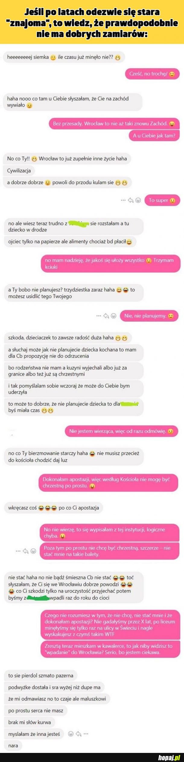 Kiedy stara znajoma się odzywa 