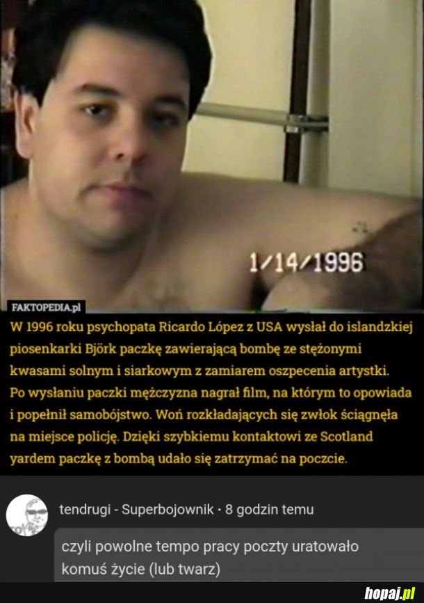 Wolne tempo pracy poczty uratowało życie