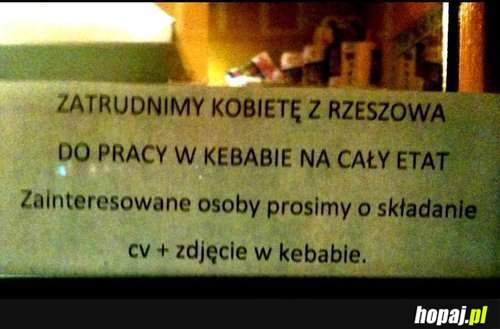 Kobieta w kebabie