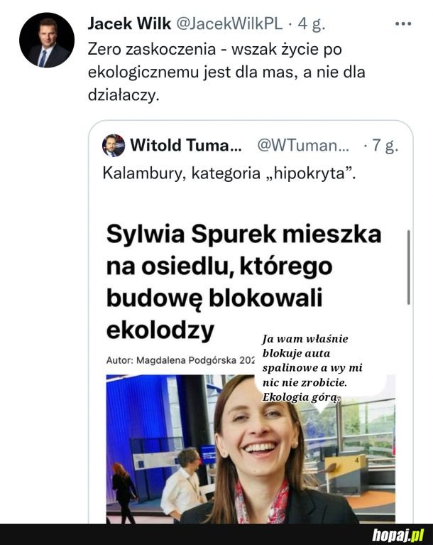 Hipokryzja eko-lewaków