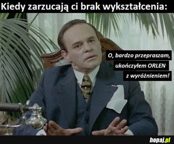 Obajtek skończył studia w Orlenie