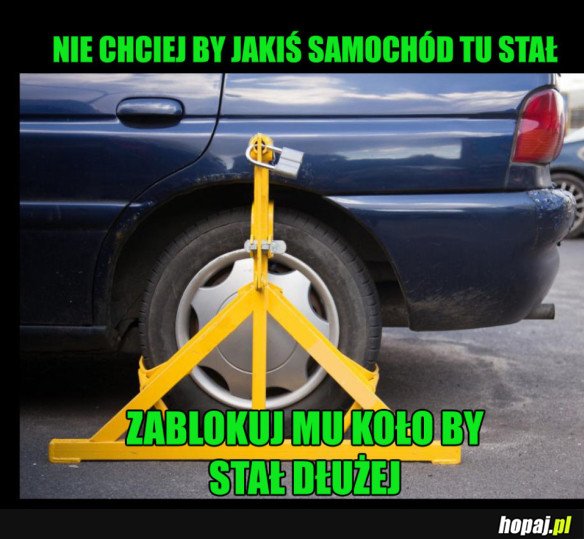 ZABLOKOWANY SAMOCHÓD