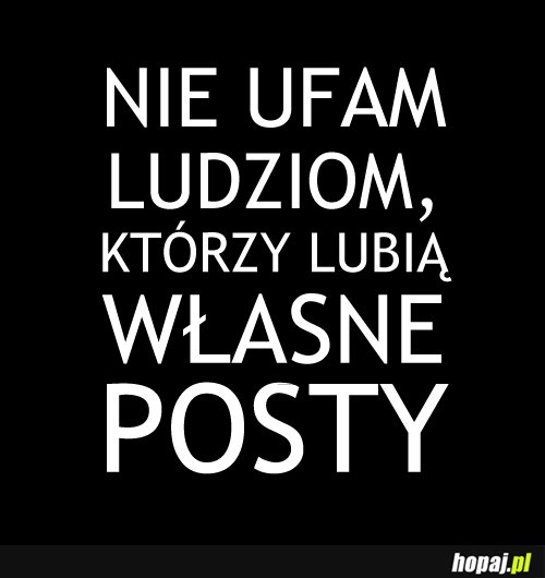 Nie ufam ludziom