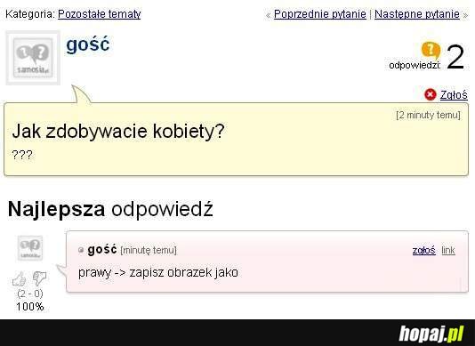 Jak zdobywacie kobiety?