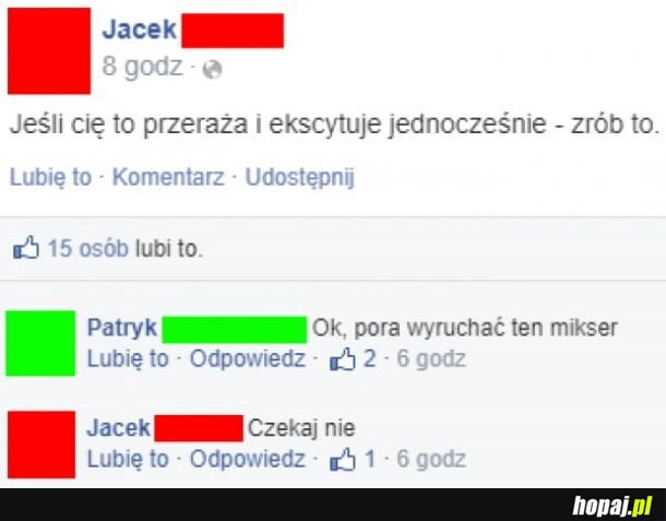 Przerażenie i ekscytacja