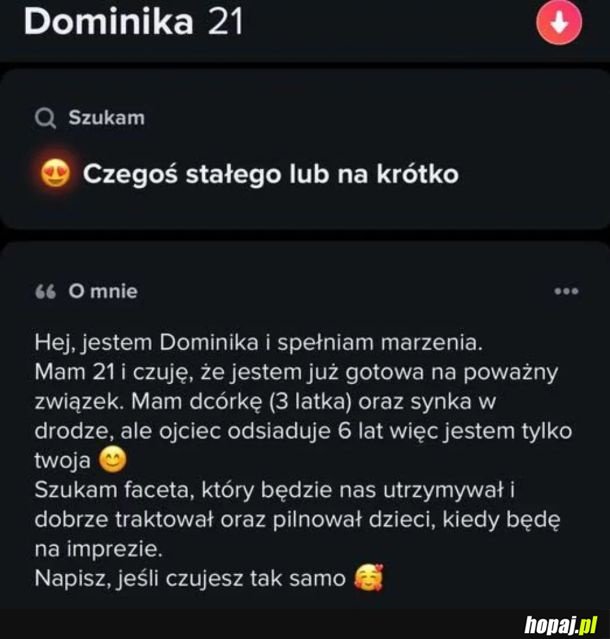 Ja nie czuję tak samo ale może tu ktoś taki się trafi