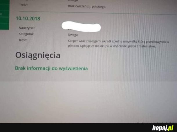 Koniec roku się zbliża, trzeba jakoś zdobywać oceny 