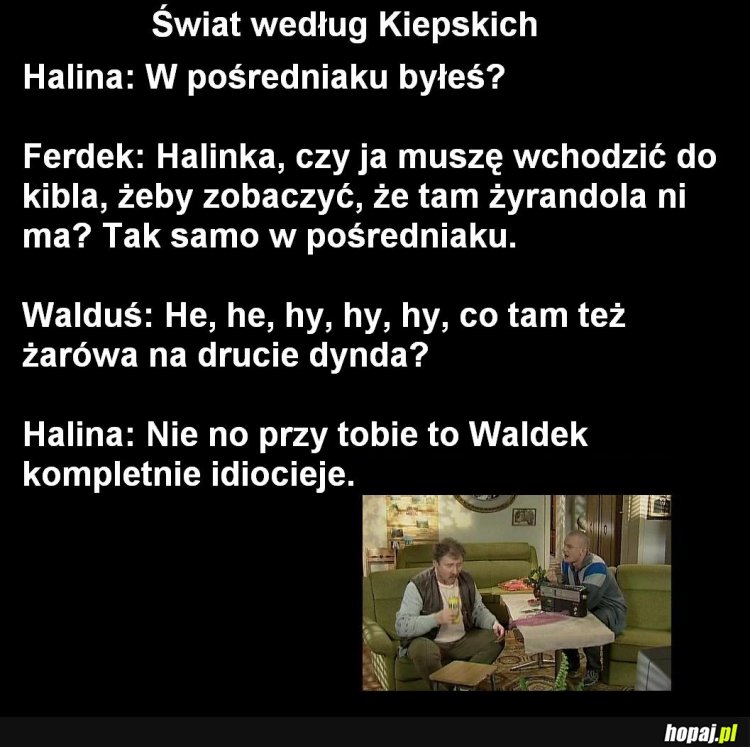 Waldek kompletnie idiocieje